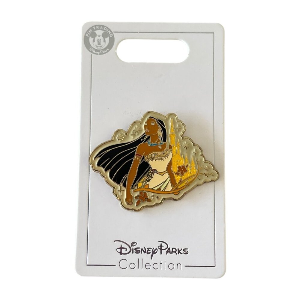 Disney Parks Pocahontas Sparkle Glitter Castle Pin - Picture 3 of 7